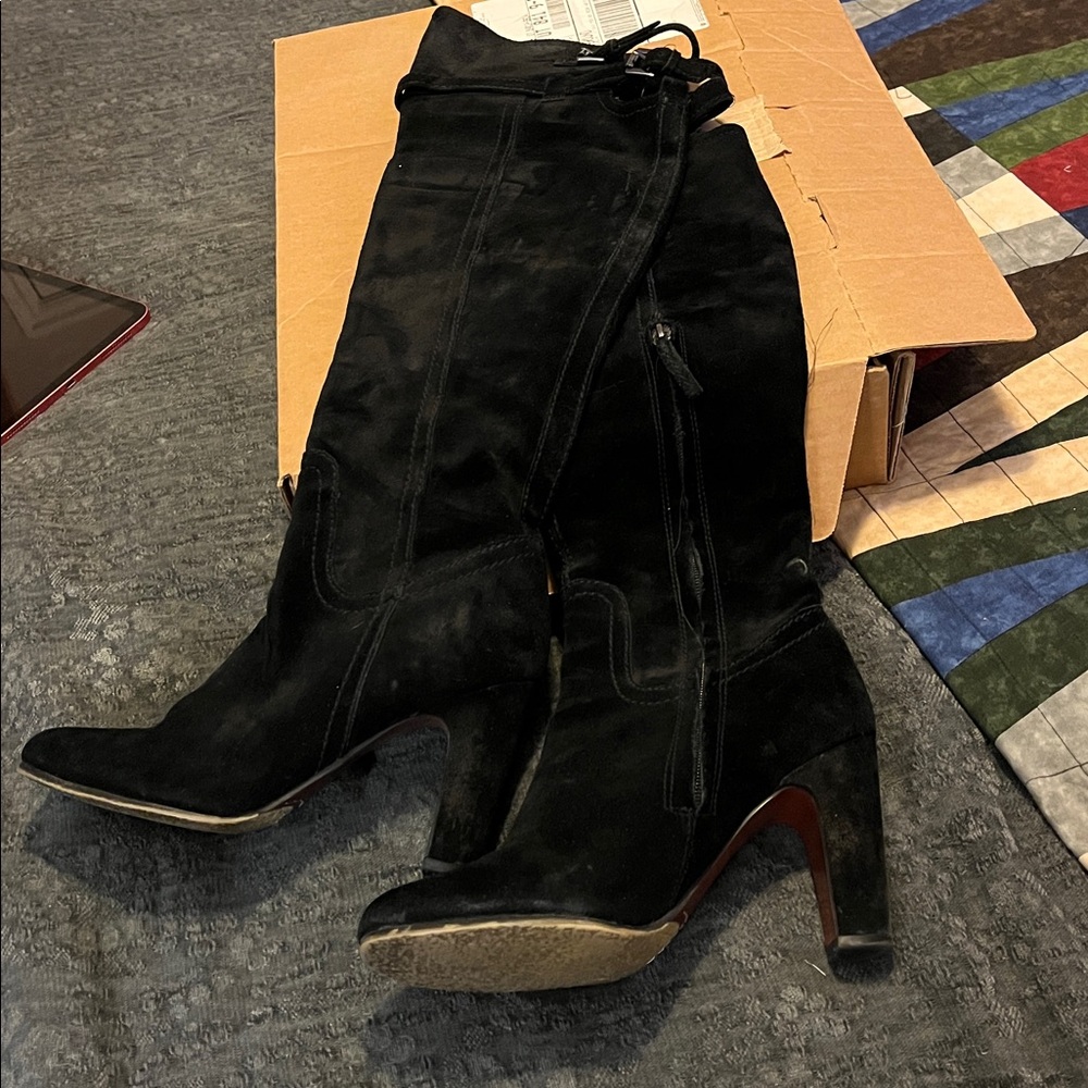 Sam Edelman Black Heeled Boots